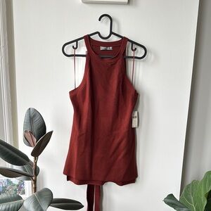 Elegant Burgundy Sleeveless Top